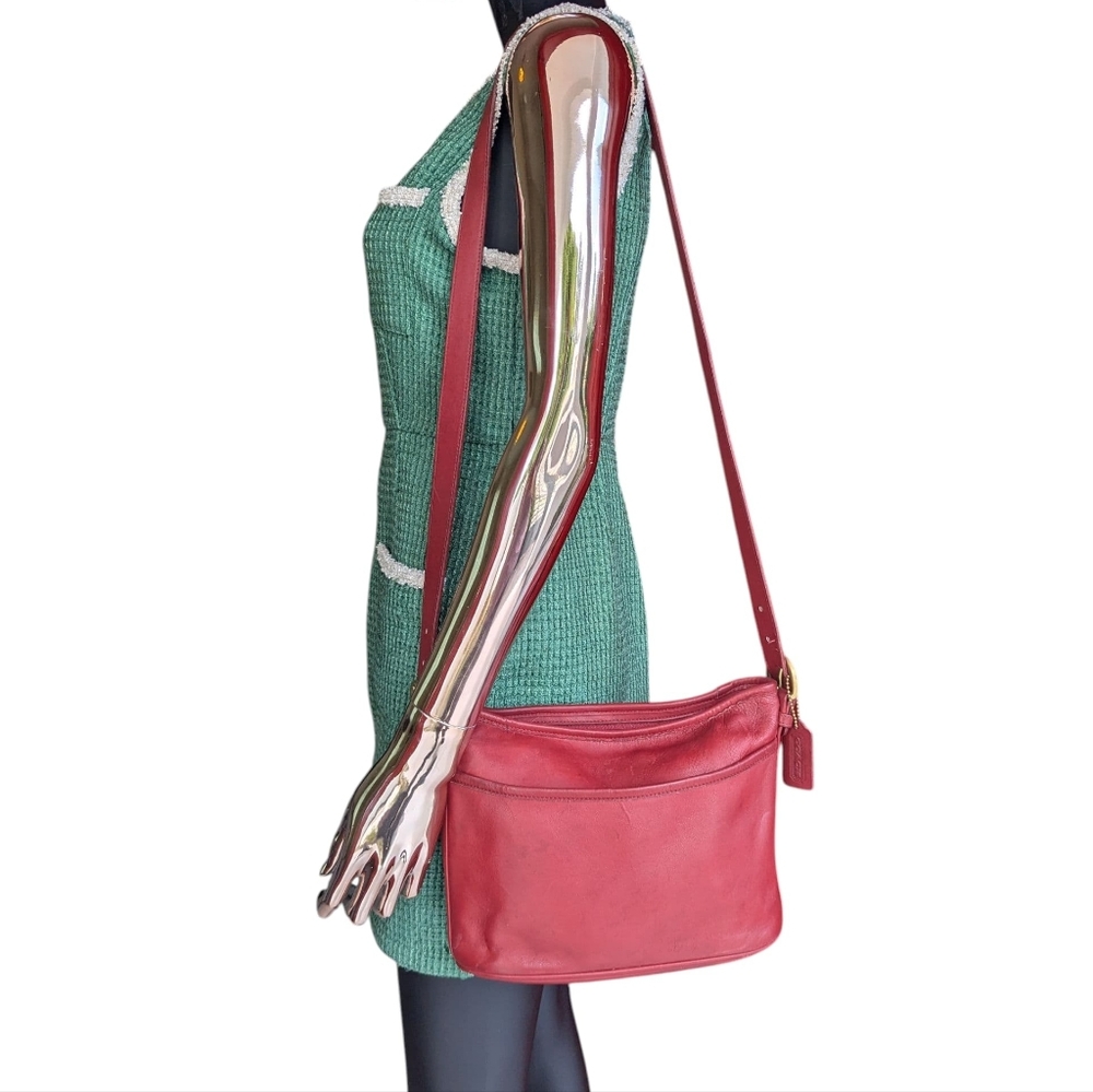 Coach Red Vintage Worth Shoulder Bag (or Crossbody Bag) 4143